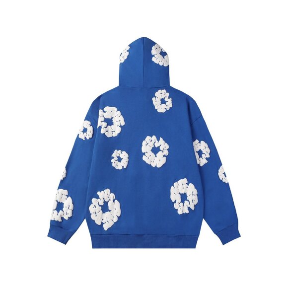 Blue Foam Print Denim Tears Kapok Hoodie - Picture 2 of 8